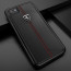 Ferrari ® Apple iPhone 7 Vertical Contrasted Stripe - Material Heritage leather Hard Case back cover