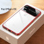 Vaku ® Apple iPhone XS Polarized Glass Glossy Edition PC 4 Frames + Transparent Ultra-Thin Case Back Cover