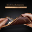 VAKU ® Samsung Galaxy Note 8 Vertical Leather Stitched Gold Electroplated Soft TPU Back Cover
