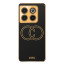 Vaku ® OnePlus 10T 5G Skylar Series Leather Stitched Gold Electroplated Soft TPU Back Cover