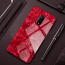 VAKU ® OnePlus 6T Glossy Marble with 9H hardness tempered glass overlay Back Cover