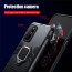 Vaku ® OnePlus 8T Falcon Metal Ring Grip Kickstand Shockproof Hard Bumper Dual Layer Rugged Case Cover