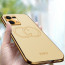 Vaku ® Oppo F21 Pro Skylar Leather Pattern Gold Electroplated Soft TPU Back Cover