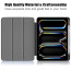 Vaku ® OPTINEX Apple iPad Pro M4 13-inch Back Flip Stand Cover 360 Degree with Pencil Holder Transparent Back Powerful Magnetic Attachment Slim Trifold Stand Case