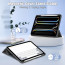 Vaku ® OPTINEX Apple iPad Pro M4 13-inch Back Flip Stand Cover 360 Degree with Pencil Holder Transparent Back Powerful Magnetic Attachment Slim Trifold Stand Case