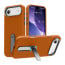 Vaku Luxos ® Apple iPhone 17 Air Zayro Magpro Leather Scratch Resistant Military-Grade Case With Alloy Metal Stand Shockproof Protective Back Cover