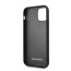 Mercedes Benz ® Apple iPhone 12 mini Urban Collection Genuine Smooth Leather Back Cover-Black
