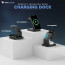 VAKU ® Trinity 3-in-1 MagSafe Wireless Charger Dock (23W) | Fast Charge iPhone, Watch & AirPods
