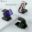 VAKU ® Trinity 3-in-1 MagSafe Wireless Charger Dock (23W) + 30W Adapter | Fast Charge iPhone, Watch & AirPods
