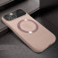 Vaku ® Apple iPhone 15 Premium Polarized Leather Texture Full Lens Protection Silicon Back Cover Case