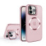 Vaku ® Apple iPhone 14 Pro Max Rime Frosted Magnetic Magpro Translucent Camera Protector Case with Built-in Stash Stand Back Cover