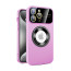 Vaku ® Apple iPhone 15 Pro Polarized Magnetic Magpro Camera Lens Protector Logo Hole Back Cover