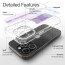 Vaku Luxos ® Apple iPhone 15 Pro Infinity MagPro Gradient Colored 6.5 Feet Drop Protection Shockproof Certified Mag-Safe Protective Back Cover