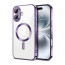 Vaku ® Apple iPhone 16 Plus Luxury Electroplated Magnetic Magsafe Camera Protection TPU Back Cover Case