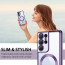 Vaku ® Samsung Galaxy S21 Ultra Luxury Electroplated Magnetic Magsafe Camera Protection TPU Back Cover Case