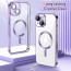 Vaku ® Apple iPhone 15 Plus Luxury Electroplated Magnetic Magsafe Camera Protection TPU Back Cover Case