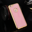 MeePhone ® For Apple iPhone 6 / 6S Jade Precious Stone Finish Gold Electroplated Bumper + Metallic Logo Display Silicon Back Cover