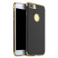 Vaku ® Apple iPhone 7 Plus Altrim Grained Leather Ultra-thin Metal Electroplating Splicing PC Back Cover