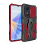 Vaku ® Oppo A17 Vanguard Military Grade Armor Case with Metal Belt Clip Kickstand Back Cover
