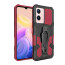 Vaku ® Vivo Y33s 5G Vanguard Military Grade Armor Case with Metal Belt Clip Kickstand Back Cover