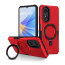 Vaku ® Oppo A17 Astor Military Grade Armor Protective Case with Ring Bracket Kickstand Back cover