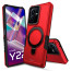 Vaku ® Vivo Y22 Astor Military Grade Armor Protective Case with Ring Bracket Kickstand Back cover