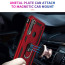 Vaku ® Xiaomi Redmi Note 8T Hawk Ring Shock Proof Cover with Inbuilt Kickstand