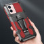 Vaku ® Vivo Y33s 5G Vanguard Military Grade Armor Case with Metal Belt Clip Kickstand Back Cover