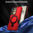 Vaku ® Samsung Galaxy S24 Ultra Astor Military Grade Armor Protective Case with Ring Bracket Kickstand Back cover