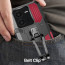 Vaku ® Vivo V25 5G Vanguard Military Grade Armor Case with Metal Belt Clip Kickstand Back Cover