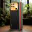 Vaku ® Xiaomi Redmi 10 4G Felix Line Leather Stitched Gold Electroplated Soft TPU Back Cover Case