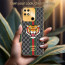 Vaku ® Xiaomi Redmi 10 4G Lynx Leather Stitched Gold Electroplated Soft TPU Back Cover Case