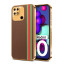 Vaku ® Xiaomi Redmi 10 4G Felix Line Leather Stitched Gold Electroplated Soft TPU Back Cover Case