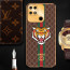 Vaku ® Xiaomi Redmi 10 4G Lynx Leather Stitched Gold Electroplated Soft TPU Back Cover Case