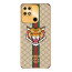 Vaku ® Xiaomi Redmi 10 4G Lynx Leather Stitched Gold Electroplated Soft TPU Back Cover Case
