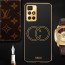 Vaku ® Xiaomi Redmi 10 Prime Skylar Leather Pattern Gold Electroplated Soft TPU Back Cover