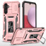 Vaku ® Samsung Galaxy A15 5G Aegis Armor Slide Camera Protection Magnetic Ring Holder Kickstand Back Cover