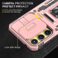 Vaku ® Samsung Galaxy A55 5G Aegis Armor Slide Camera Protection Magnetic Ring Holder Kickstand Back Cover