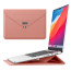 Vaku Luxos ® URBANMATE MacBook & Laptop Sleeve 15/15.6 Inch Vegan Leather Ultra-Thin Protection Sleeve With Built-in Stand
