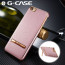 G-Case ® Apple iPhone 6 Plus / 6S Plus Ultra-thin Leather with Electroplating + Inbuilt Click Metal Stand Back Cover
