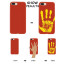 Vaku ® Apple iPhone 8 Volcano Fire Series Hot-Color Changing Infinite Thermal Sensing Technology Back Cover