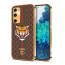 Vaku ® Samsung Galaxy S20 FE Lynx Designer Leather Pattern Gold Electroplated Soft TPU Back Cover Case