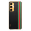 Vaku ® Samsung Galaxy S23 FE Felix Line Leather Stitched Gold Electroplated Soft TPU Back Cover Case