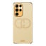 Vaku ® Samsung Galaxy S22 Ultra Skylar Leather Pattern Gold Electroplated Soft TPU Back Cover