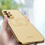 Vaku ® Samsung Galaxy A73 5G Skylar Leather Pattern Gold Electroplated Soft TPU Back Cover