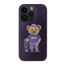 Santa Barbara Polo Club ® Apple iPhone 14 Pro Max Woven Bear Designer Series Leather Case Back Cover