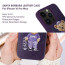 Santa Barbara Polo Club ® Apple iPhone 14 Pro Max Woven Bear Designer Series Leather Case Back Cover