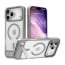 Vaku Luxos ® Apple iPhone 17 Pro Zennix Magpro Scratch Resistant Camera Screen Protector Case with Stand Holder Shockproof Protective Back cover