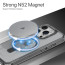 Vaku Luxos ® Apple iPhone 15 Pro Max Solace MagPro with Magnetic Alloy Ring Metal Kickstand Scratch Resistant Certified Mag-Safe Protection Cover
