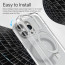 Vaku Luxos ® Apple iPhone 15 Pro Max Solace MagPro with Magnetic Alloy Ring Metal Kickstand Scratch Resistant Certified Mag-Safe Protection Cover